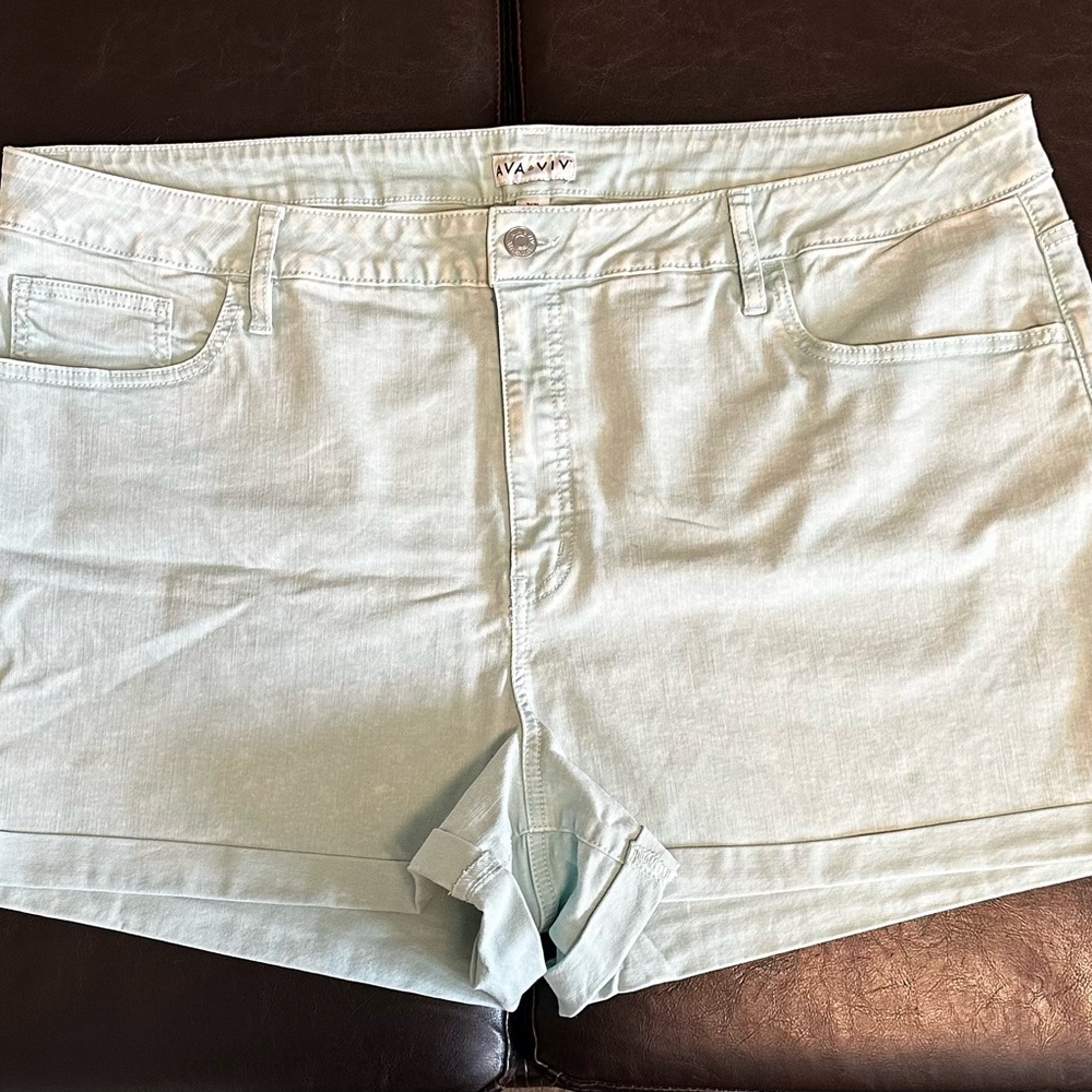 Women's Light Green Shorts